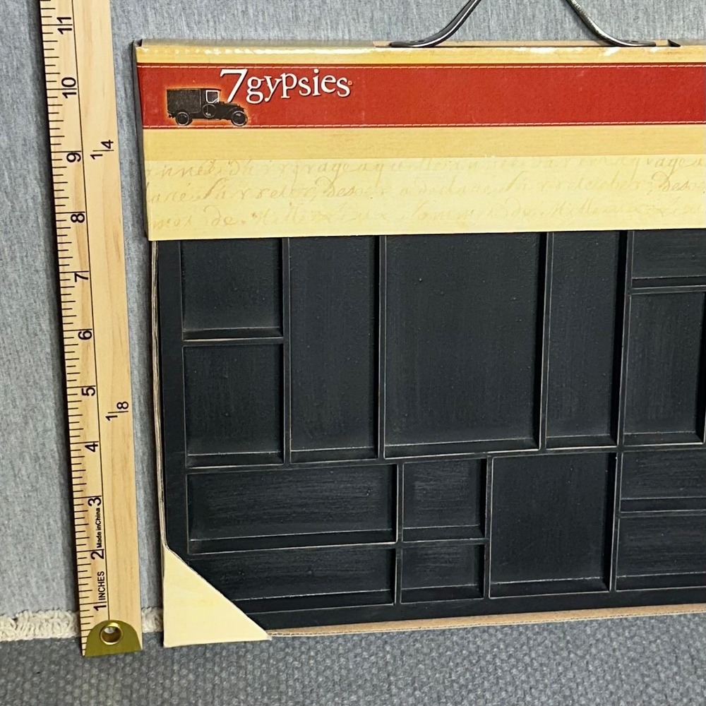 7gypsies Collage Shadow Box Trays Set Printer Tray & 4x6 Photo Tray with Handle - Picture 4 of 6